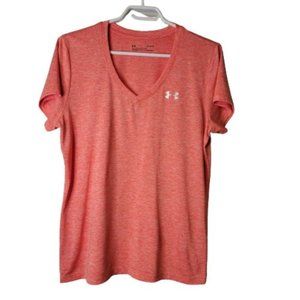 Under Armour Heatgear Orange Loose Fit Tee Size Large???????